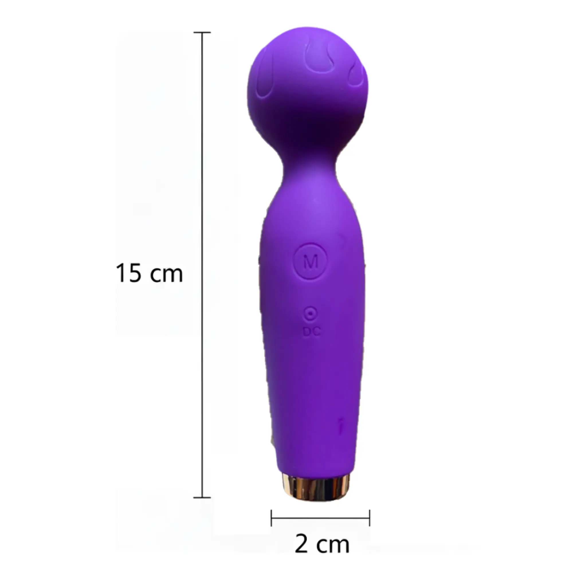 Potente vibrador de 15 modos de vibración de 15cm x 3cm 9
