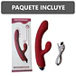 Potente vibrador de 2 sensación 10 modos de vibración - 19.5cm x 3cm - Miniatura 3
