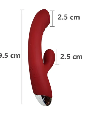 Potente vibrador de 2 sensación 10 modos de vibración - 19.5cm x 3cm