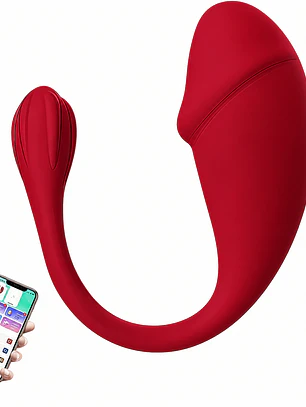 Vibrador estimulador de clítoris de huevo inalámbrico con aplicación 10 modos de vibración