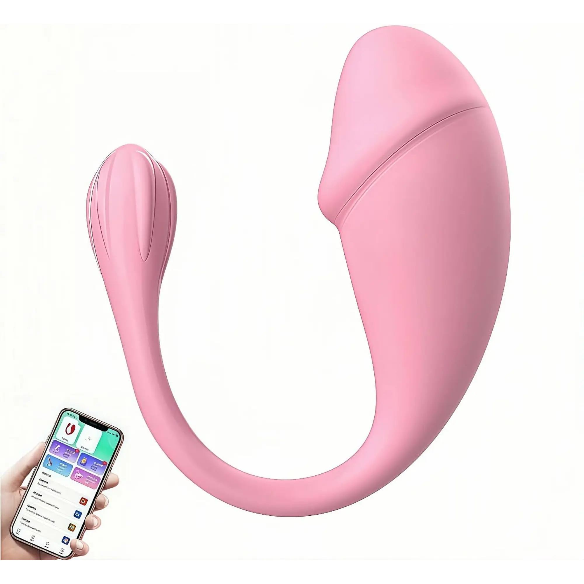 Vibrador estimulador de clítoris de huevo inalámbrico con aplicación 10 modos de vibración 6