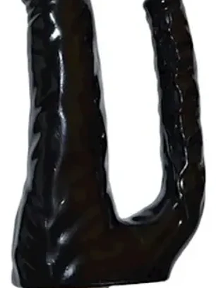 Dildo doble 21x 4cm con vibrador a pilas