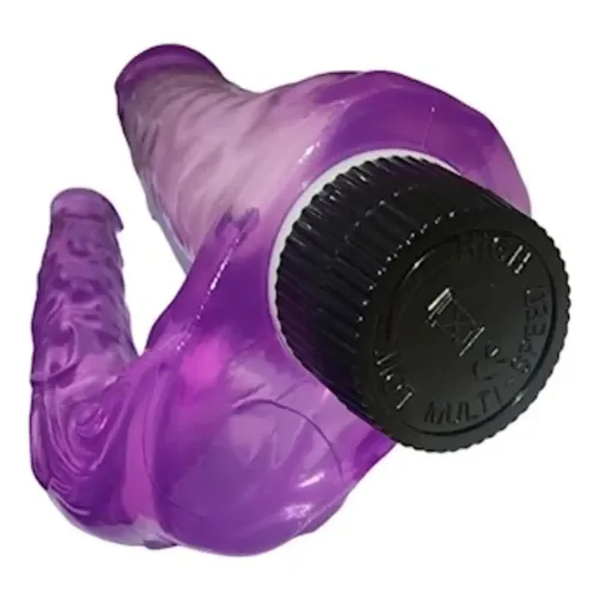 Dildo doble 21x 4cm con vibrador a pilas 5
