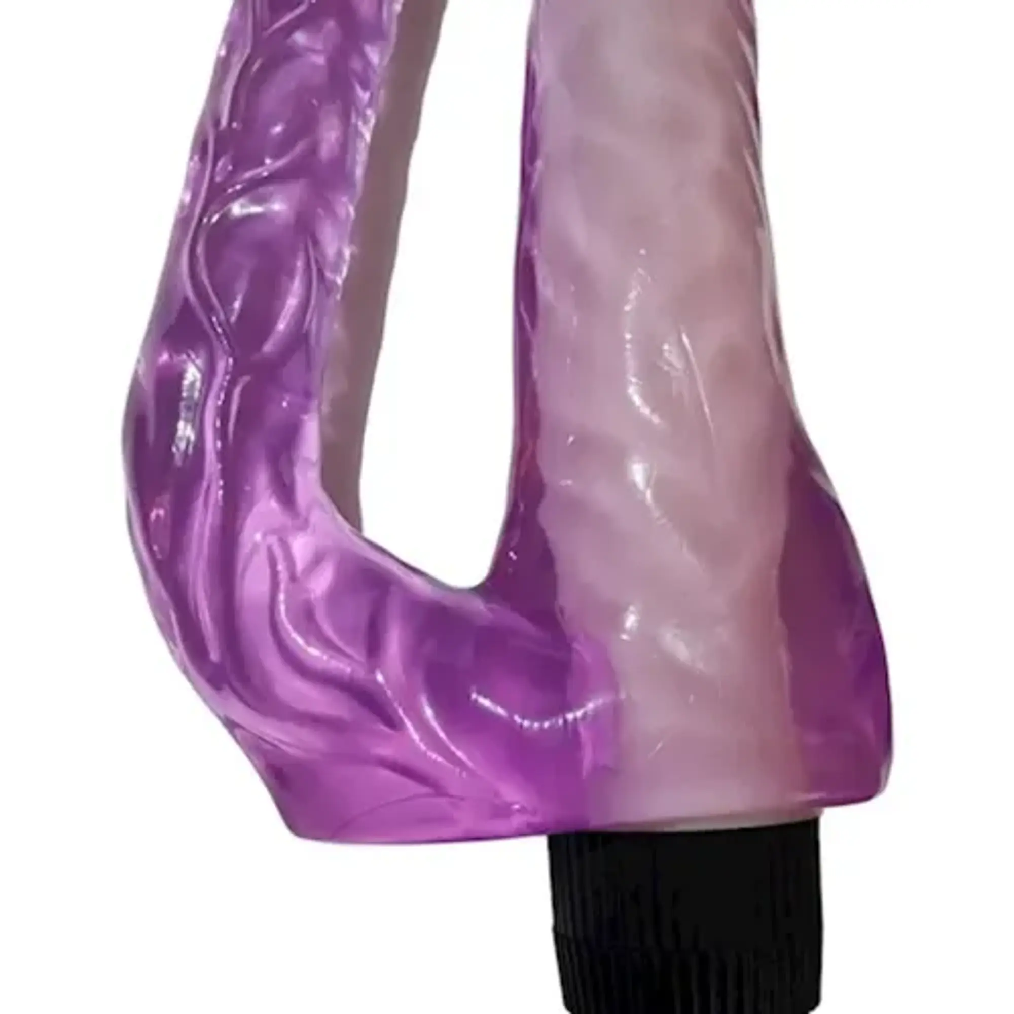 Dildo doble 21x 4cm con vibrador a pilas 6