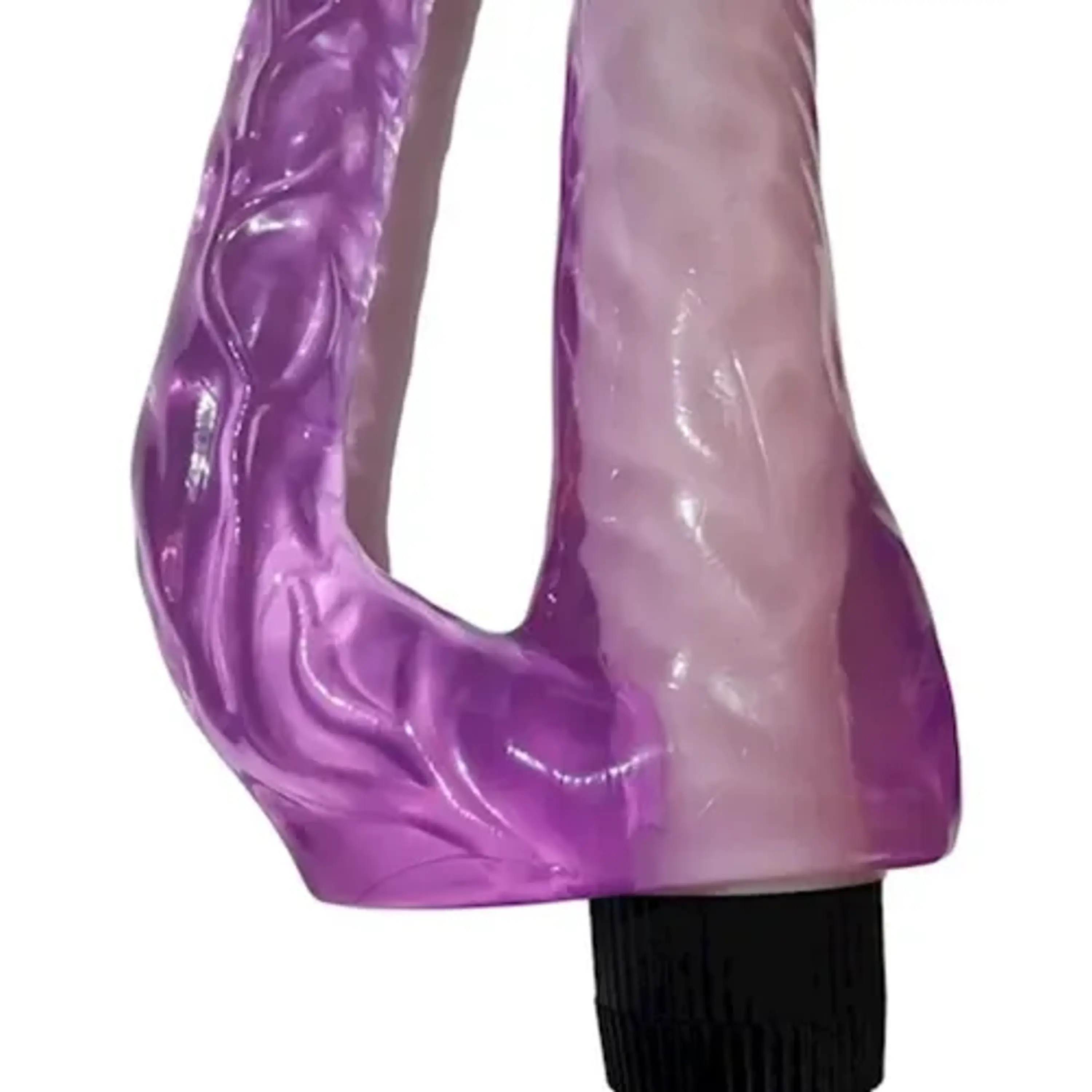 Dildo doble 21x 4cm con vibrador a pilas 6