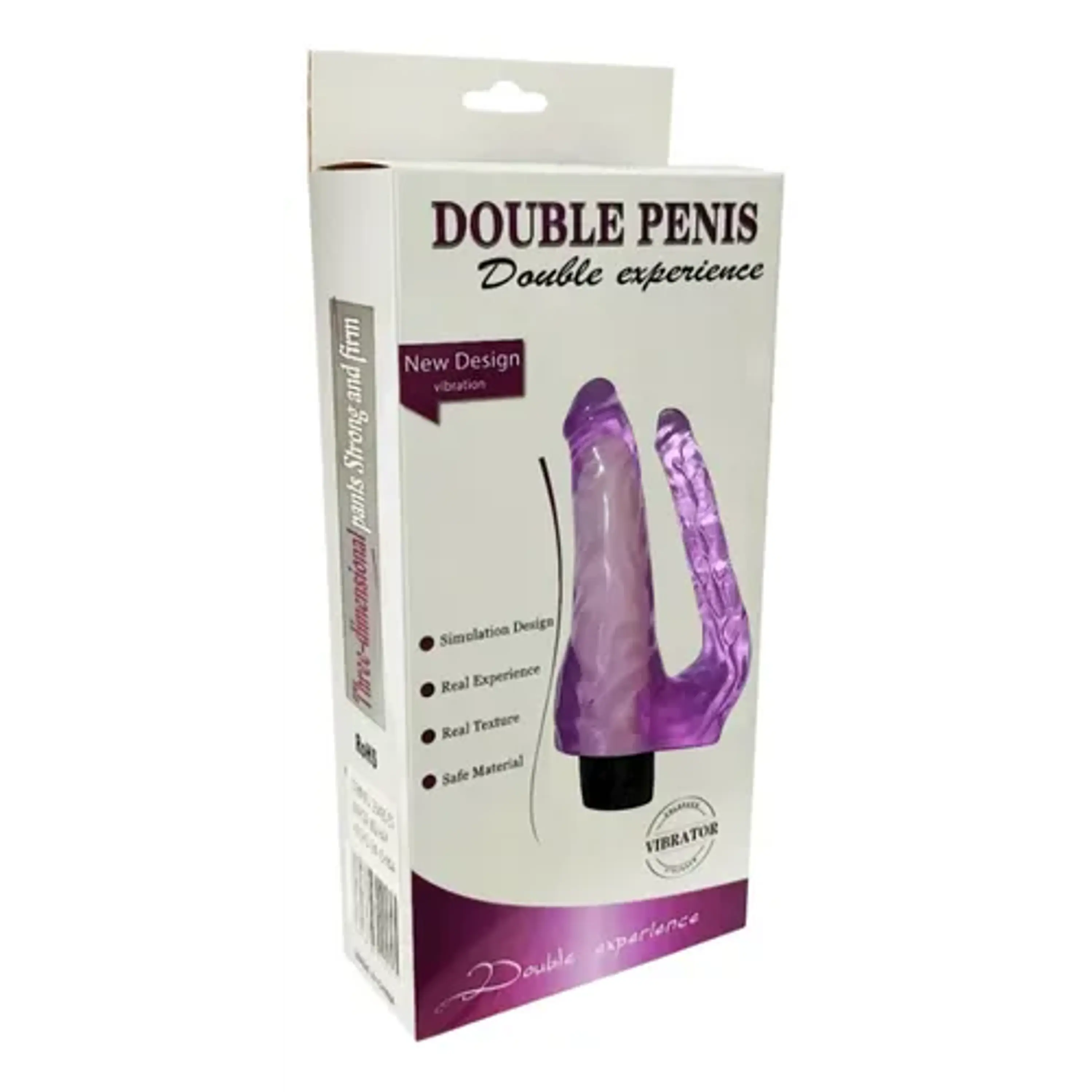Dildo doble 21x 4cm con vibrador a pilas 8