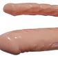 Dildo doble 21x 4cm con vibrador a pilas - Miniatura 9