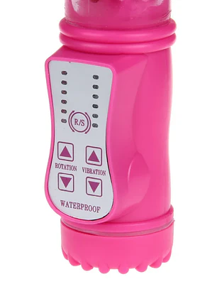 Vibrador Dual Conejo 22 X 4cm con 12 velocidades - ROSADO