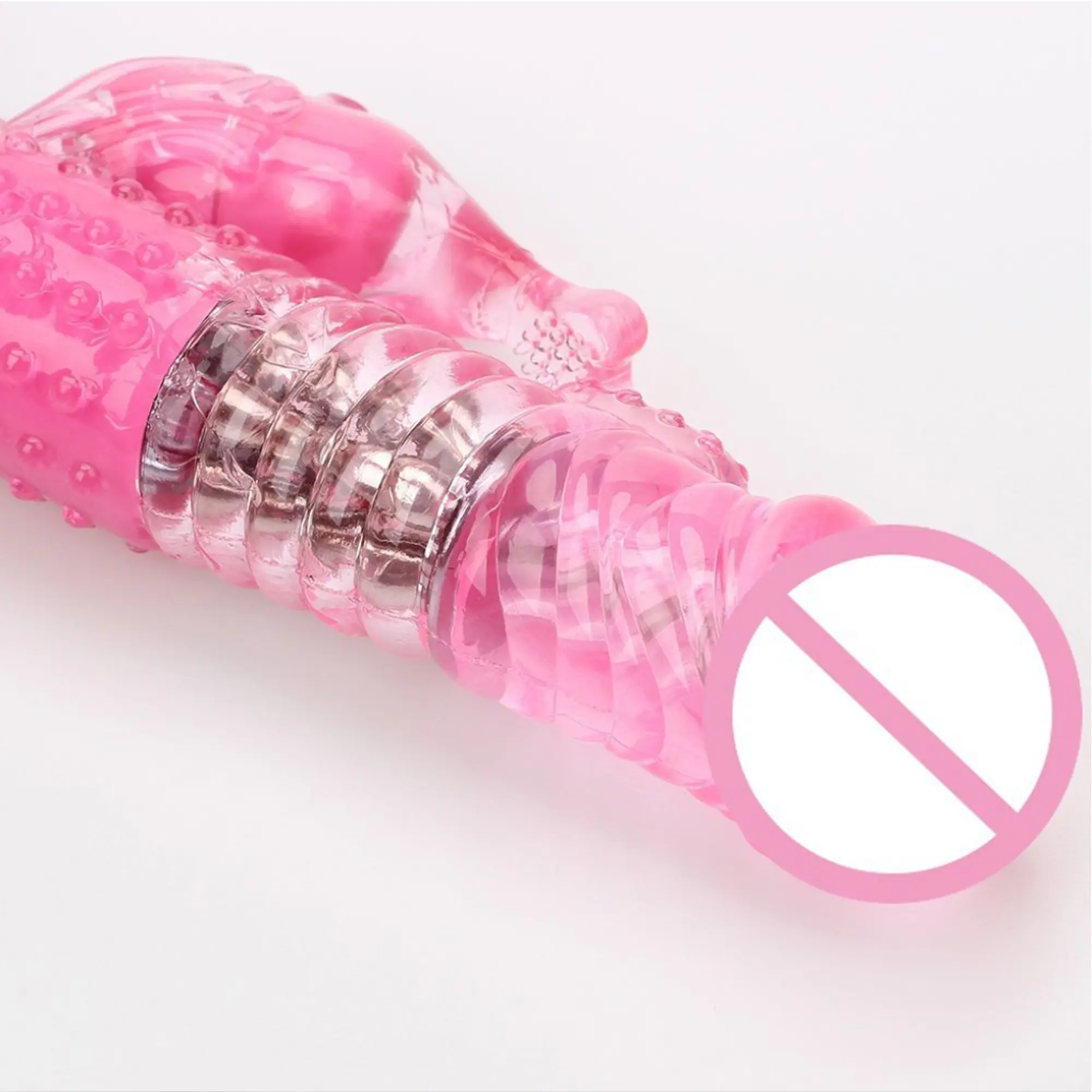 Vibrador Dual Conejo 22 X 4cm con 12 velocidades - ROSADO 4