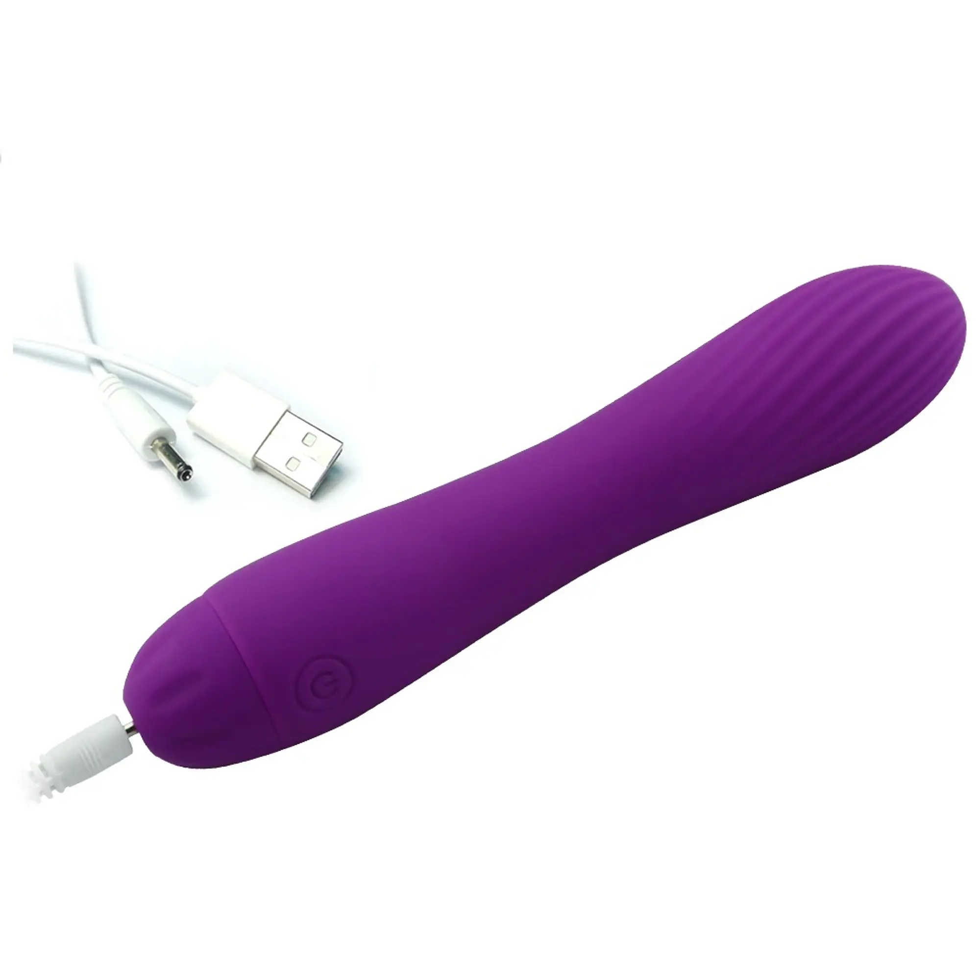 Potente vibrador 17cm x 32cm - Morado 2