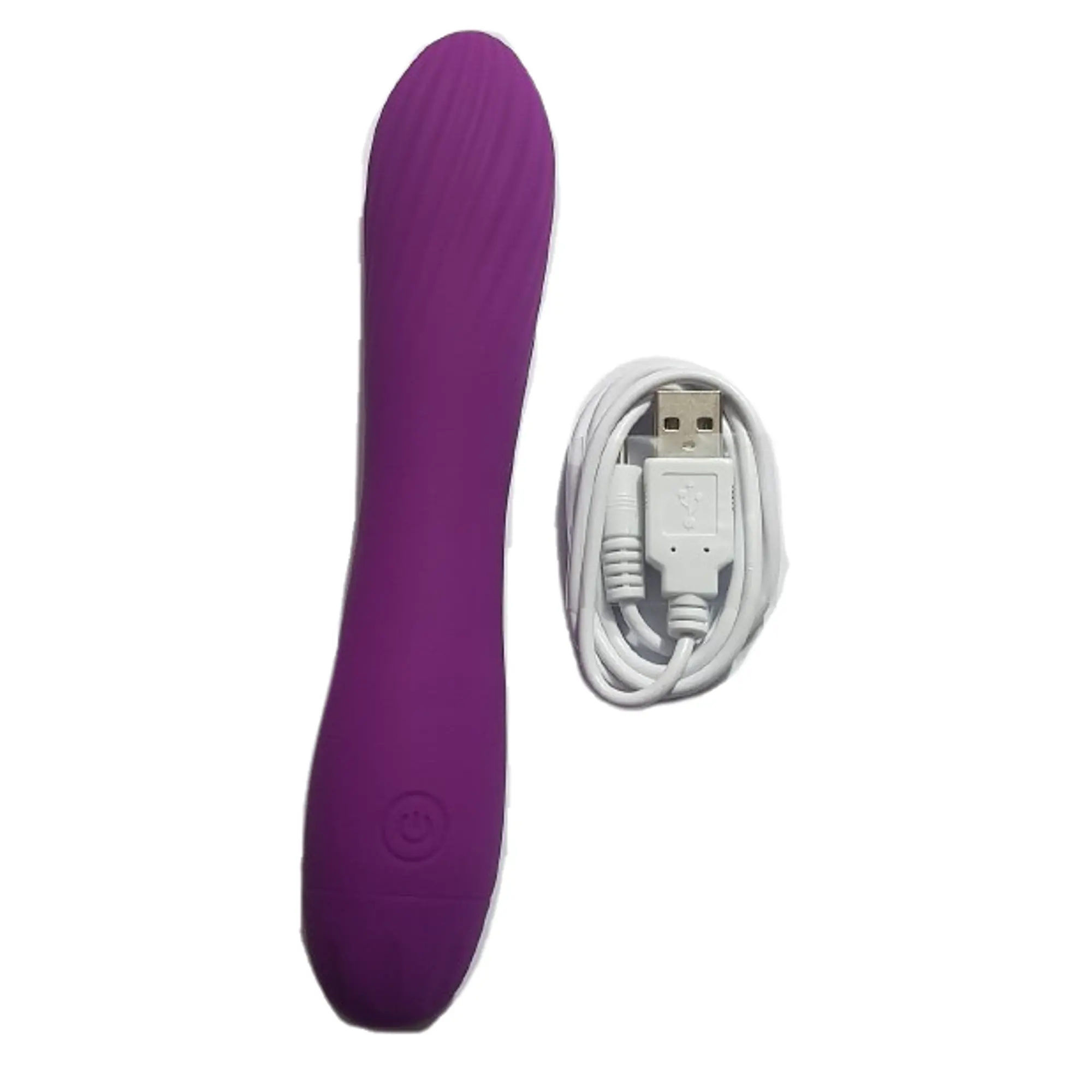 Potente vibrador 17cm x 32cm - Morado 4