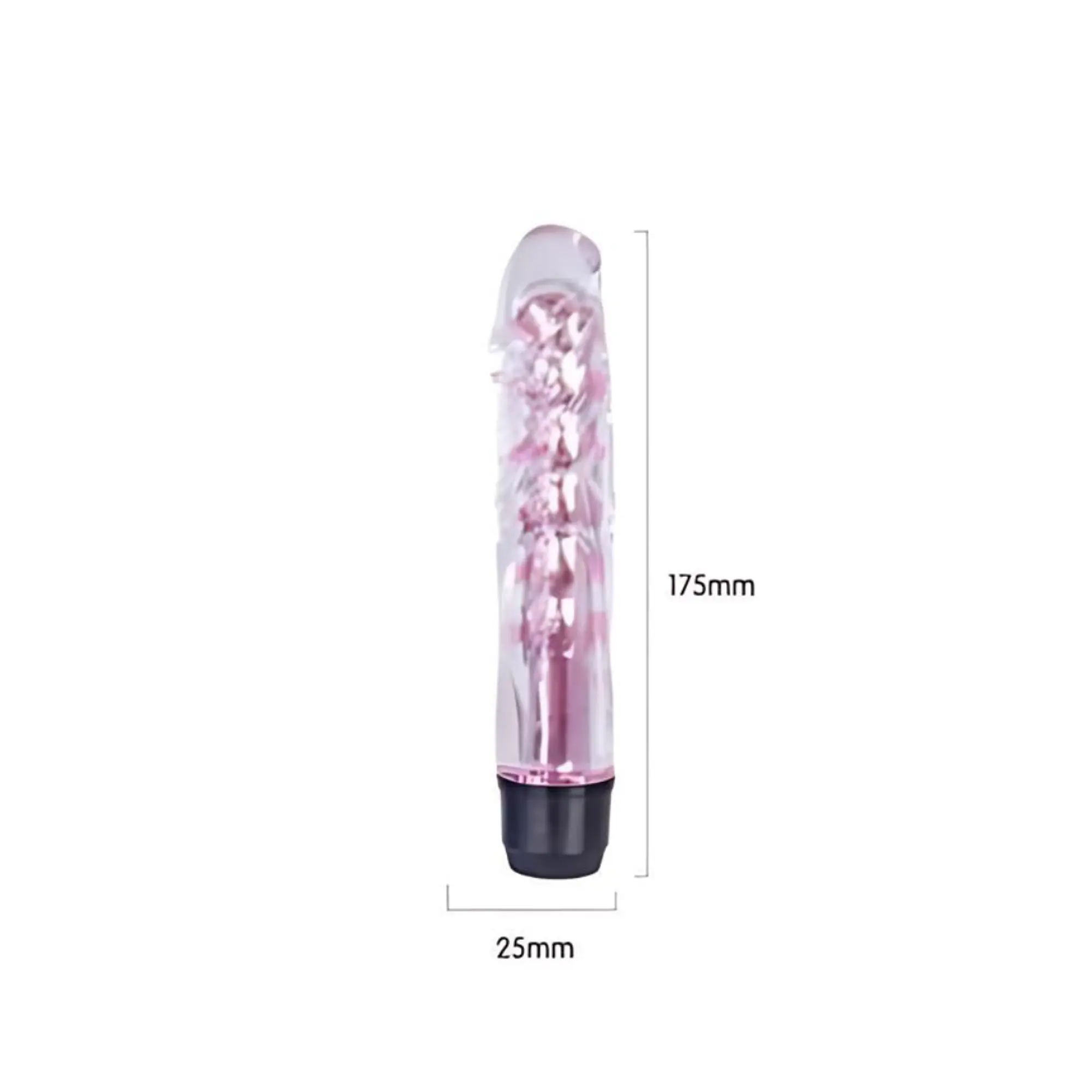Potente Vibrador De 8 Velocidades Jelly - 18cm x 3.3cm 2