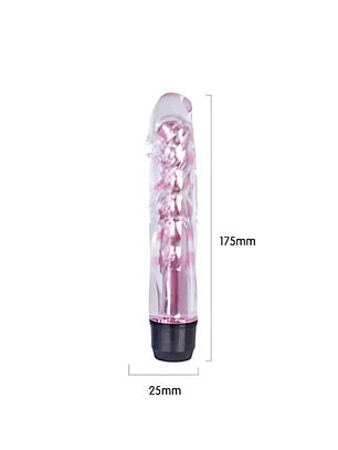 Potente Vibrador De 8 Velocidades Jelly - 18cm x 3.3cm