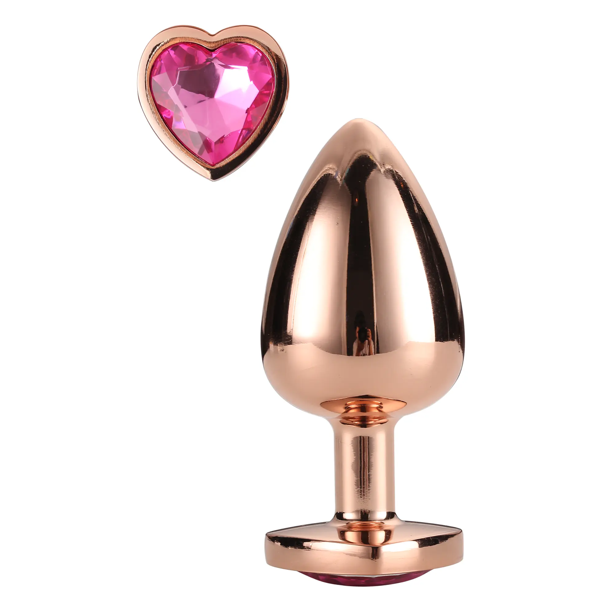 Plug De metal Rosa Oro - Talla S 1