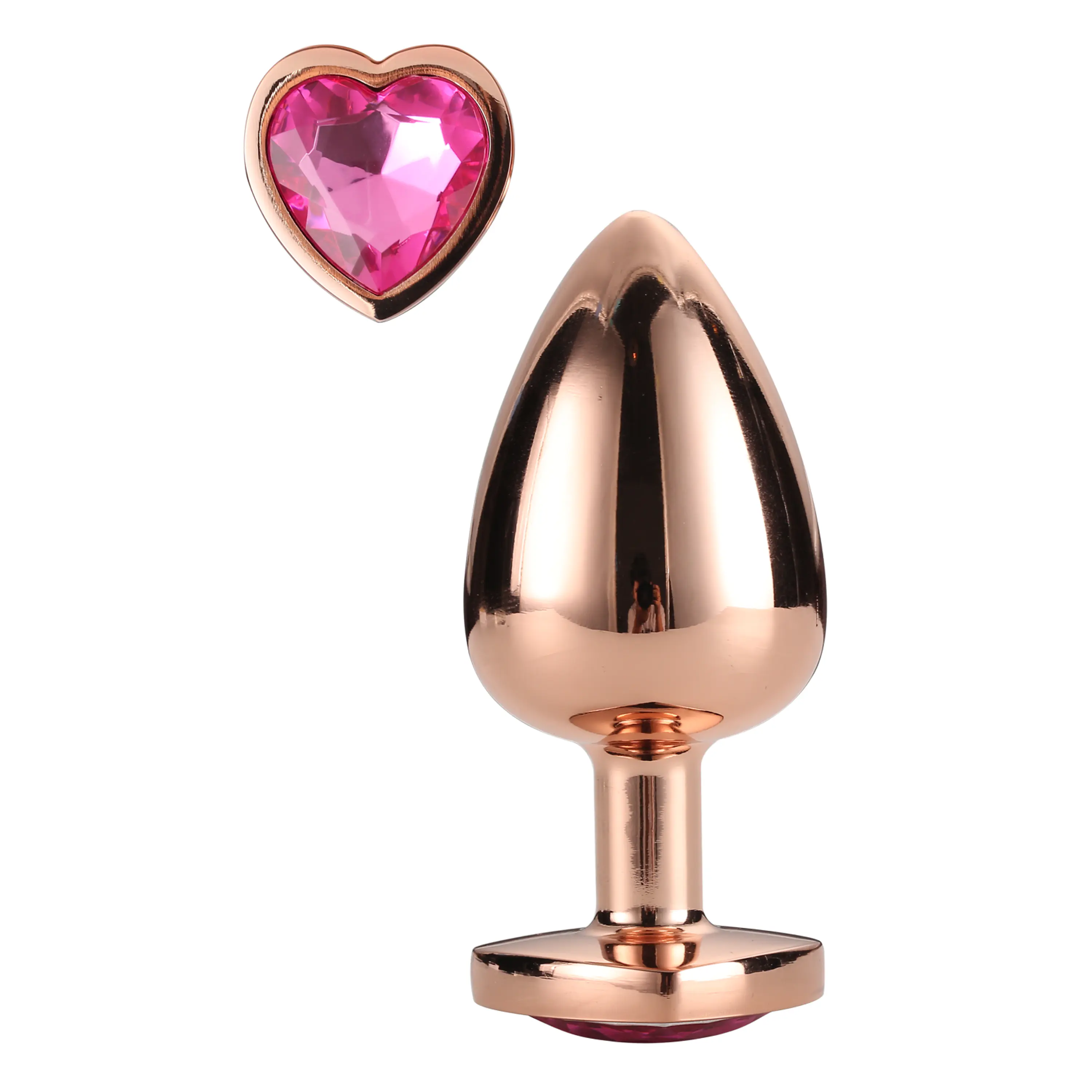 Plug De metal Rosa Oro - Talla S 1