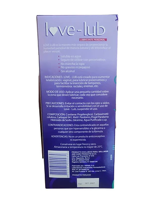 Caja de lubricante Love LUB de 50 sachets