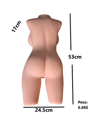 Masturbador masculino de 53CM silicona - 6.6 Kg