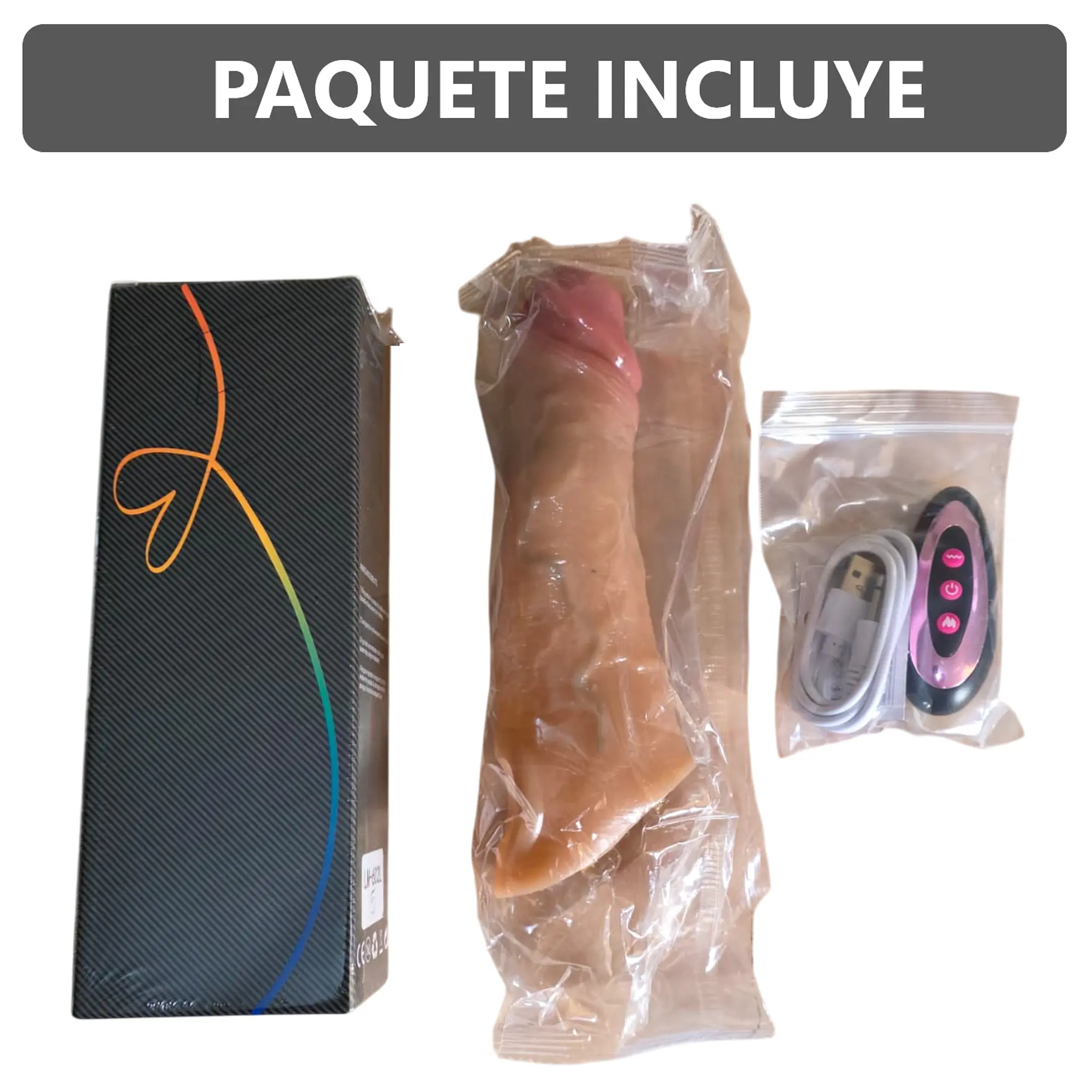 Manga con vibrador para Extender el pene Reutilizable y control remoto - 20 cm 6