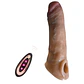 Manga con vibrador para Extender el pene Reutilizable y control remoto - 20 cm - Miniatura 1