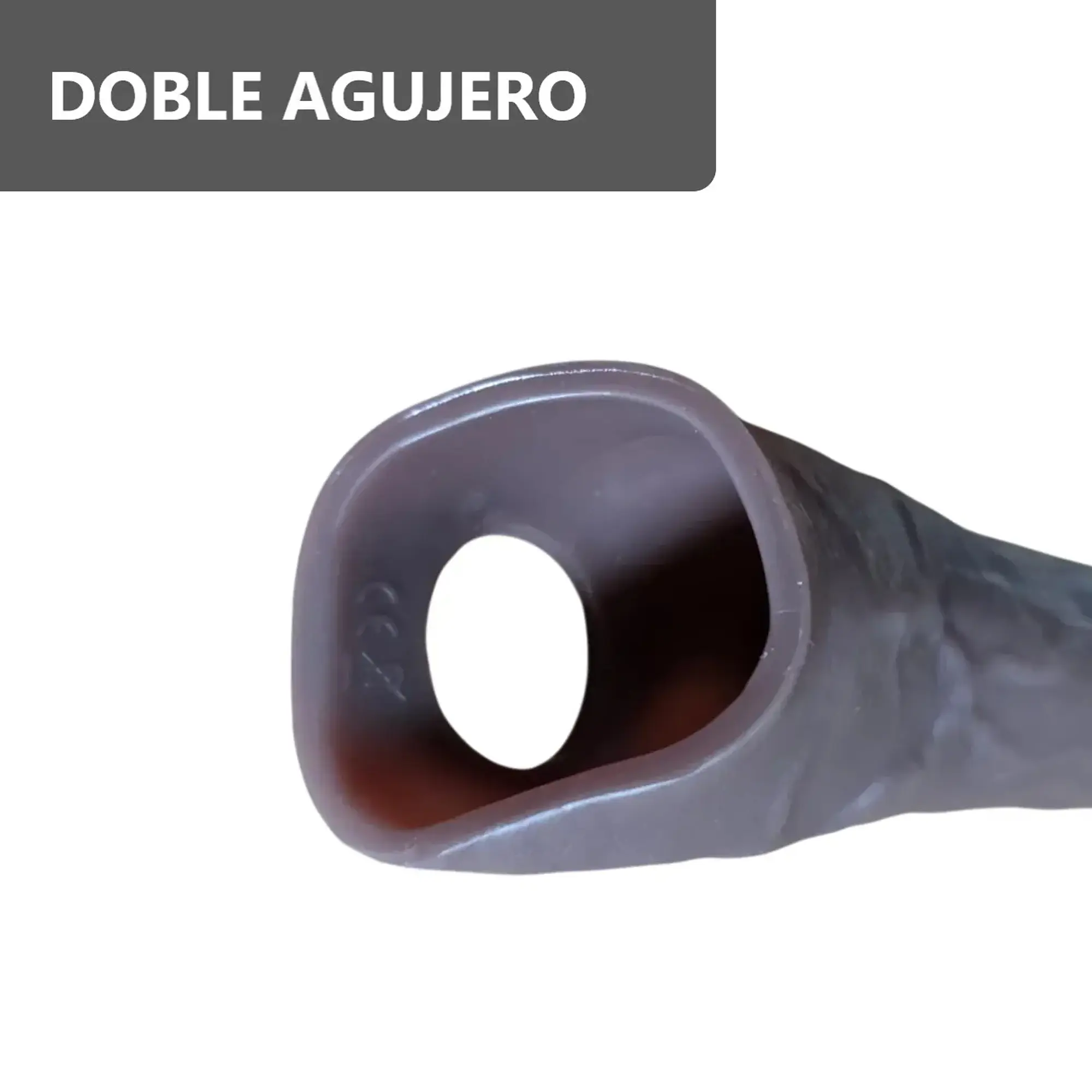 Manga con vibrador para Extender el pene Reutilizable y control remoto - Color marrón 20 cm 6