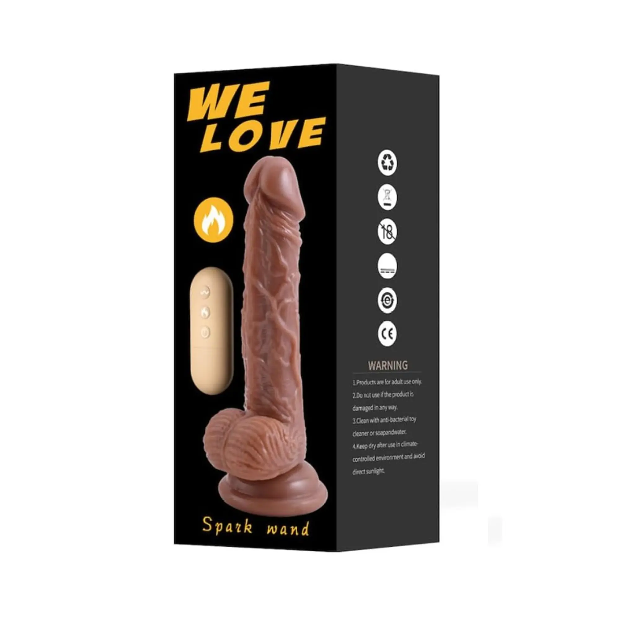 Dildo Vibrador De Silicona 22cm X 4cm Con Control - 10 Modos 1