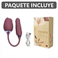 Vibrador Flor Succionador Clítoris 2 en 1 Consolador  Estimulador - Miniatura 2