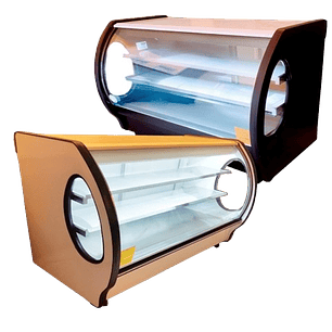 VITRINA CRISTAL CURVO 1.00 METRO MASSER MODELO RHNVCT 1000 EA