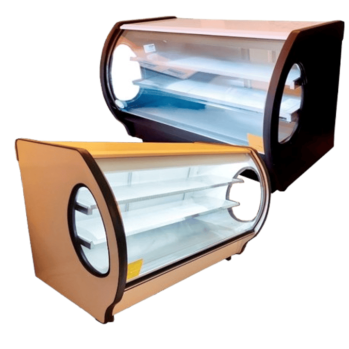 VITRINA CRISTAL CURVO 1.00 METRO MASSER MODELO RHNVCT 1000 EA 1