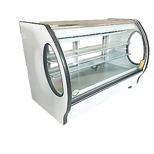 VITRINA CRISTAL CURVO ESBELTA DE 1.00 METRO MASSER MODELO RHNVCT 1000 ECR