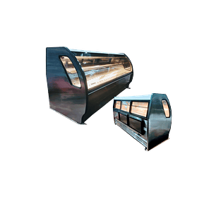 VITRINA CARNICERA PARRILLAS DE 2.50 METROS  EN ACERO INOX MARCA MASSER MODELO RHNVCA 2500 AIX