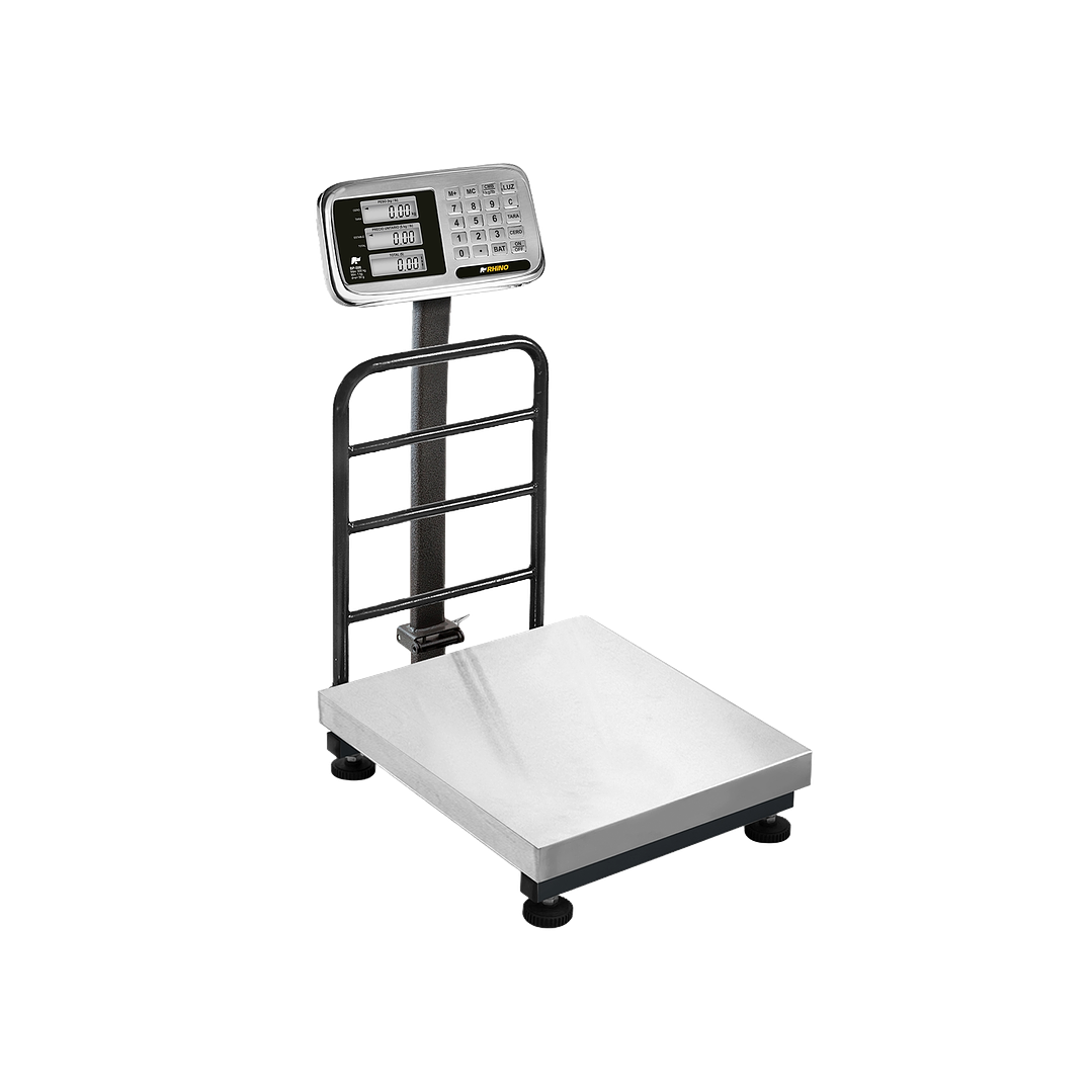 BASCULA DE PLATAFORMA INOXIDABLE PLEGABLE MARCA RHINO MODELO BP-500 1