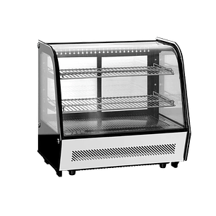 VITRINA REFRIGERADA CRISTAL CURVO CON SISTEMA ANTIEMPAÑANTE FRONTAL MARCA MIGSA MODELO RTW-120L4