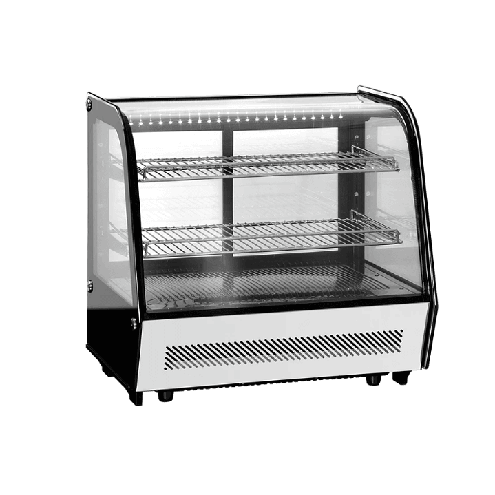 VITRINA REFRIGERADA CRISTAL CURVO CON SISTEMA ANTIEMPAÑANTE FRONTAL MARCA MIGSA MODELO RTW-120L4 1