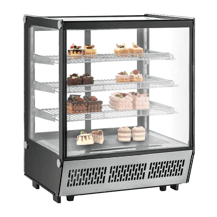 VITRINA REFRIGERADA CRISTAL CURVO 4 NIVELES MIGSA MODELO CW-145R 1