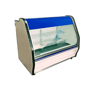 VITRINA CRISTAL CURVO 1.00 METRO  MASSER MODELO RHNVC 1000