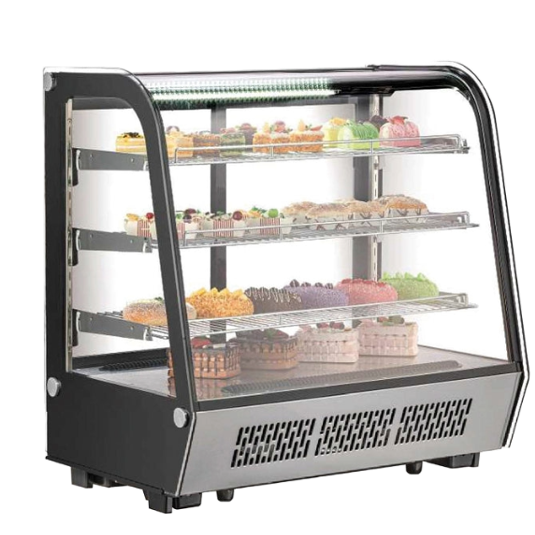 VITRINA REFRIGERADA CRISTAL CURVO 4 NIVELES MIGSA MODELO CW-295R  1