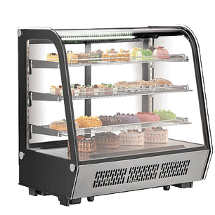 VITRINA REFRIGERADA CRISTAL CURVO 4 NIVELES  MIGSA MODELO CW-235R 
