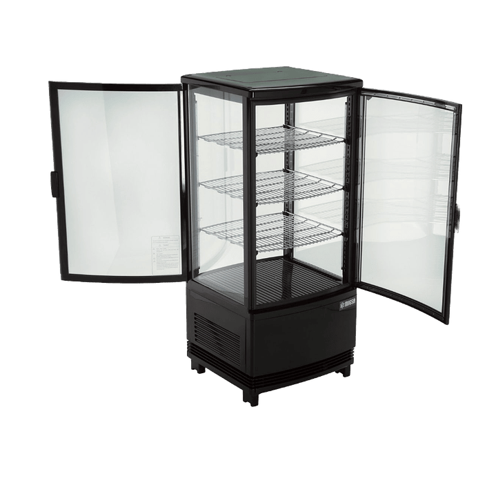 REREFRIGERADOR DE EXHIBICIÓN PANORÁMICA 2 PUERTAS CURVAS MIGSA MODELO RT-78L 2R  1