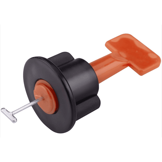 Clips espaciadores/niveladores EXTOL, reutilizables, juego de 50 piezas, para nivelar baldosas/pavimentos hasta un espesor máximo de 17 mm  - Image 1