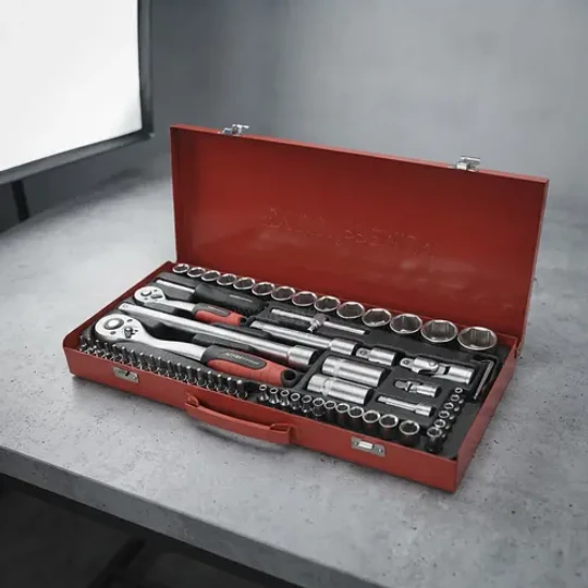 Juego De Dados 65 Pzs 1/4  1/2  Crv Extol Premium - Image 2