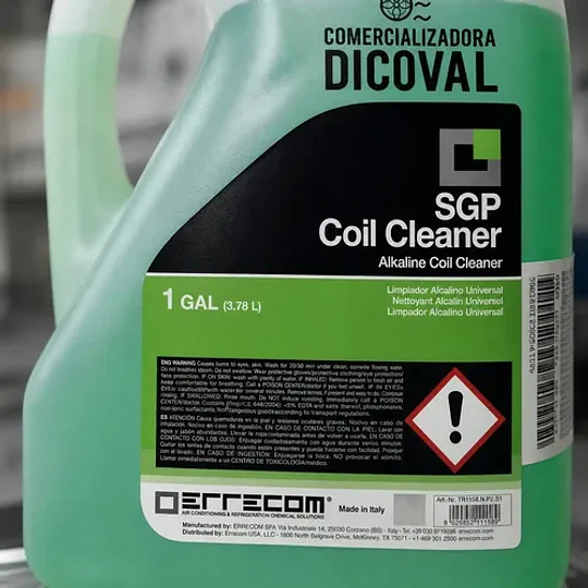Detergente Para Evaporador Sgo Coil 3.7lt Verde Errecom - Image 3