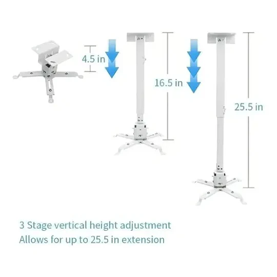 Soporte Proyector Techo Extensible Metal 30 A 60cm - Image 2