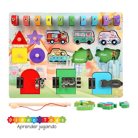 Tablero Sensorial 3 en 1