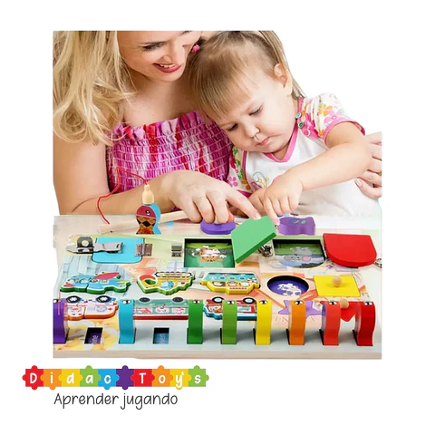 Tablero Sensorial 3 en 1