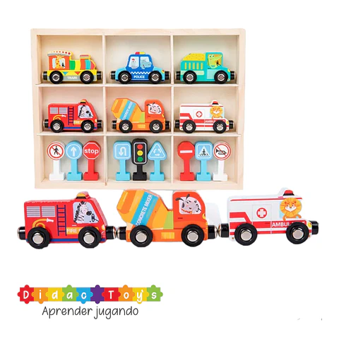 Set Autos y Señales de Transito 