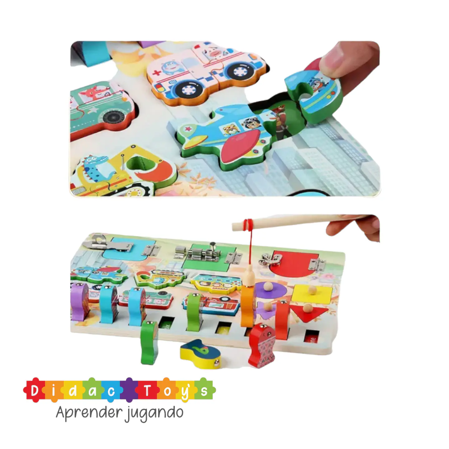 Tablero Sensorial 3 en 1 4