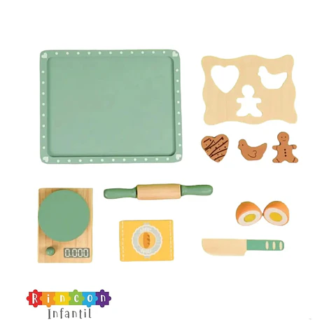Set De Repostería Juguete De Madera