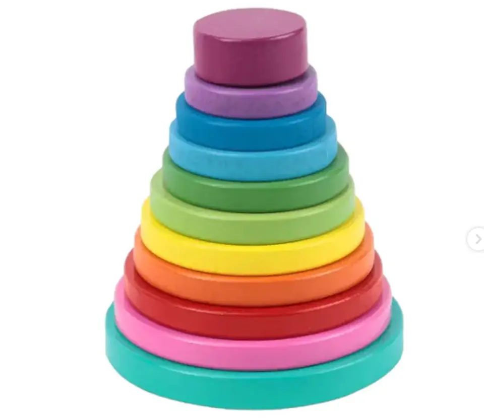 Juego encaje Madera Torre Montessori Multicolor 1