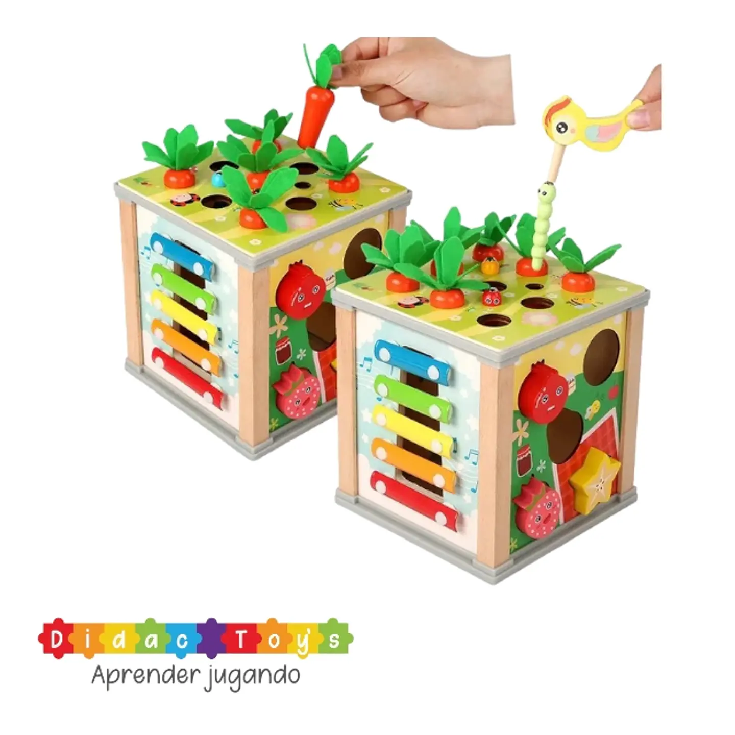 Caja multifuncional didactico madera 9 en 1 5