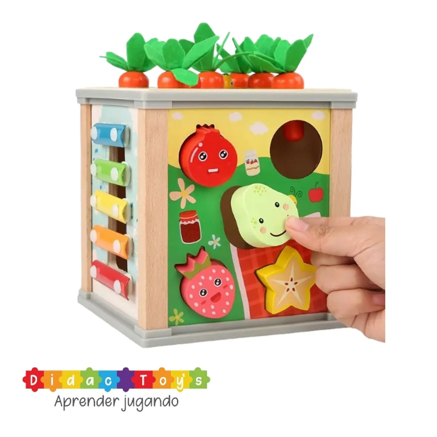 Caja multifuncional didactico madera 9 en 1 6